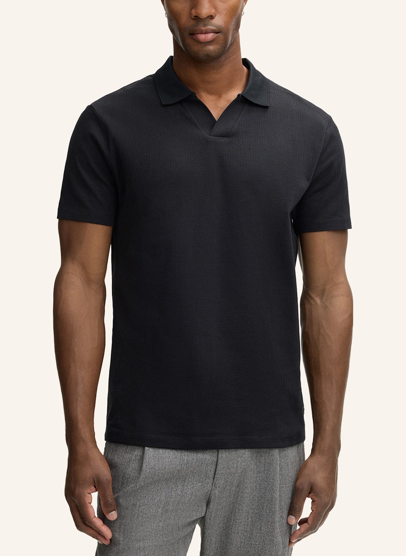 STRELLSON Poloshirt: SCHWARZ