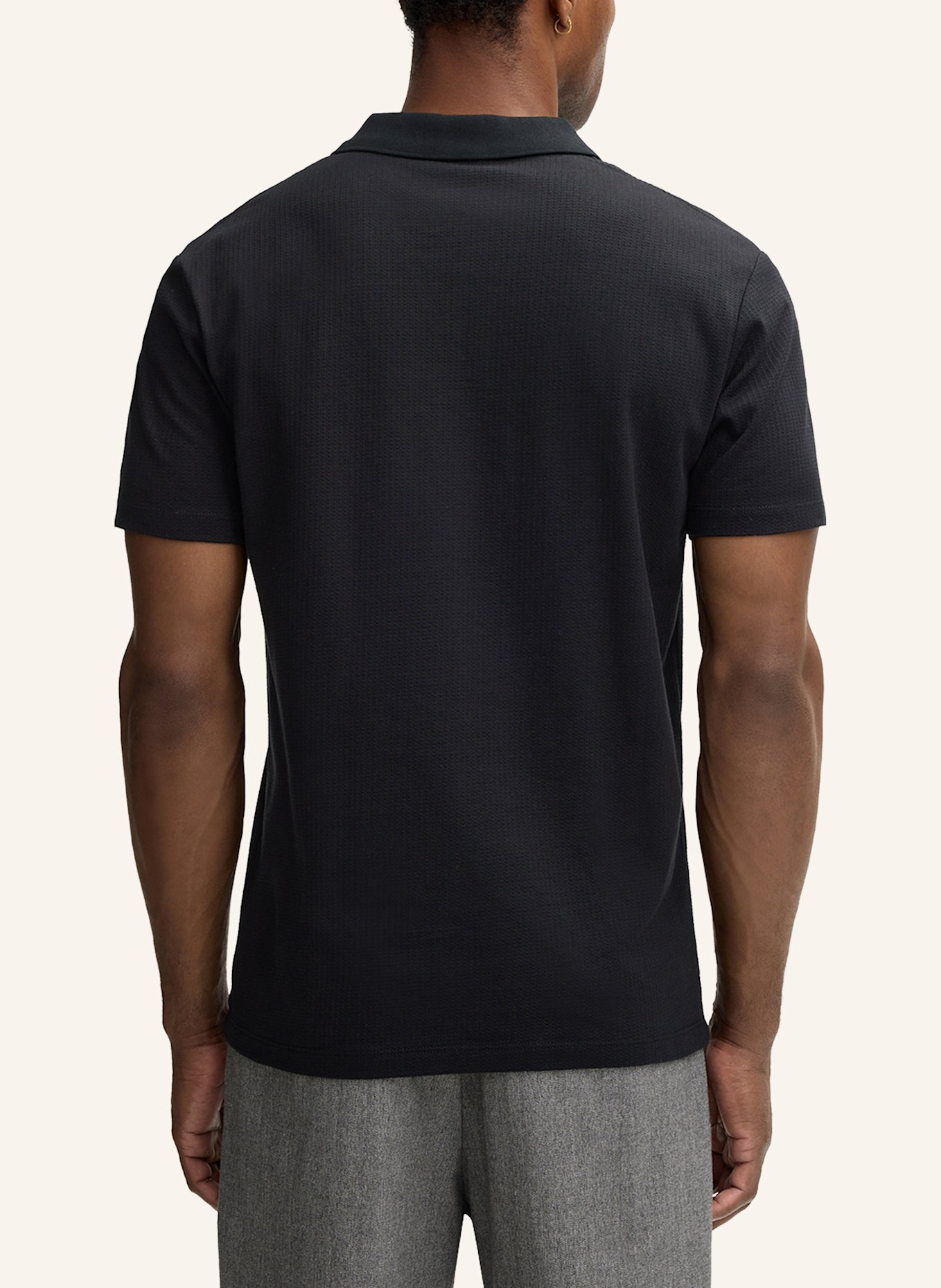 STRELLSON Poloshirt: SCHWARZ