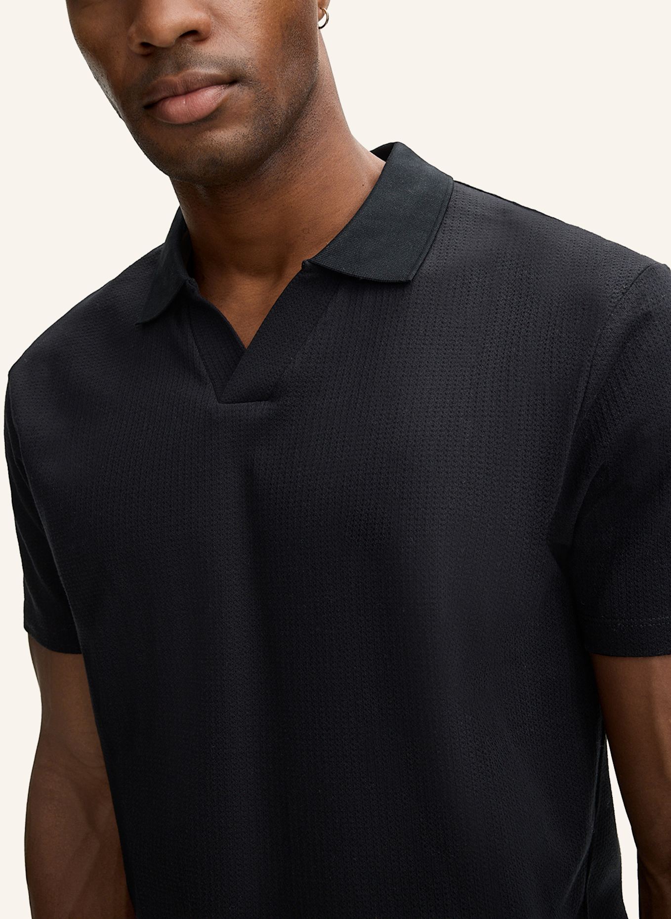 STRELLSON Poloshirt: SCHWARZ