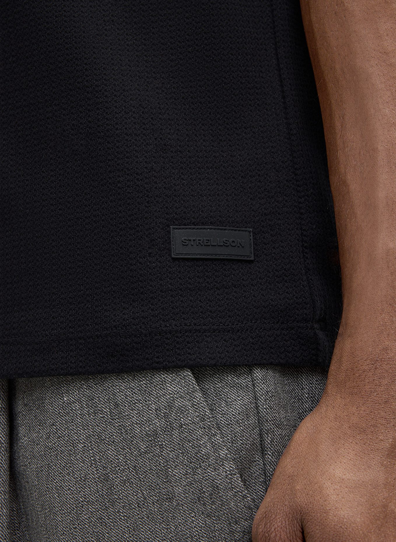 STRELLSON Poloshirt: SCHWARZ