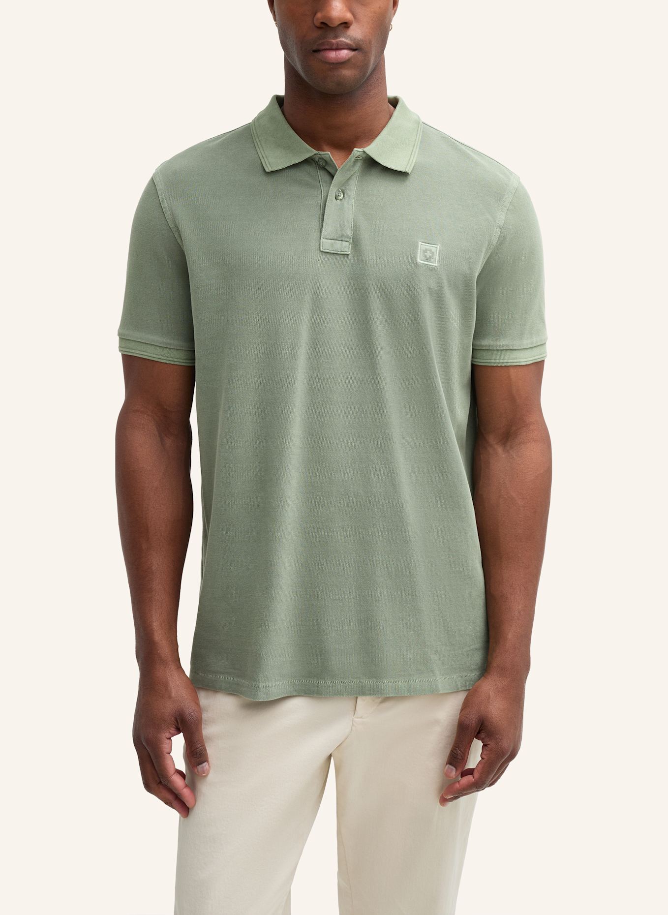 STRELLSON Poloshirt: HELLGRÜN