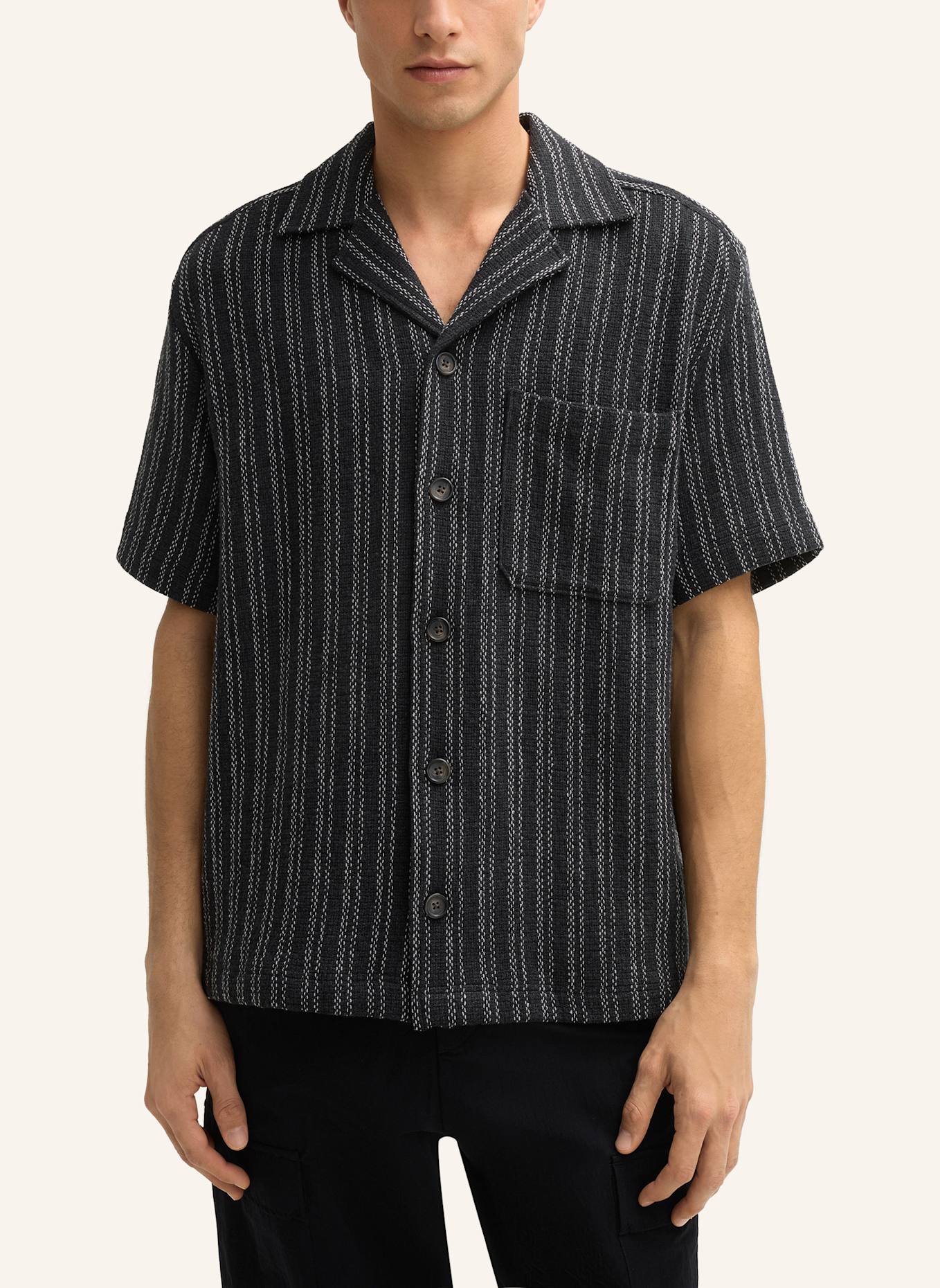 STRELLSON Shirt: SCHWARZ