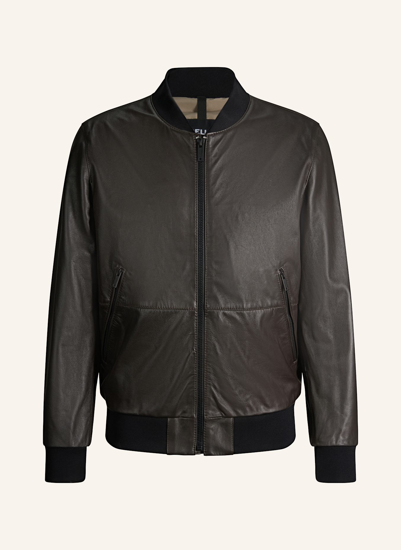 STRELLSON Lederjacke: DUNKELBRAUN