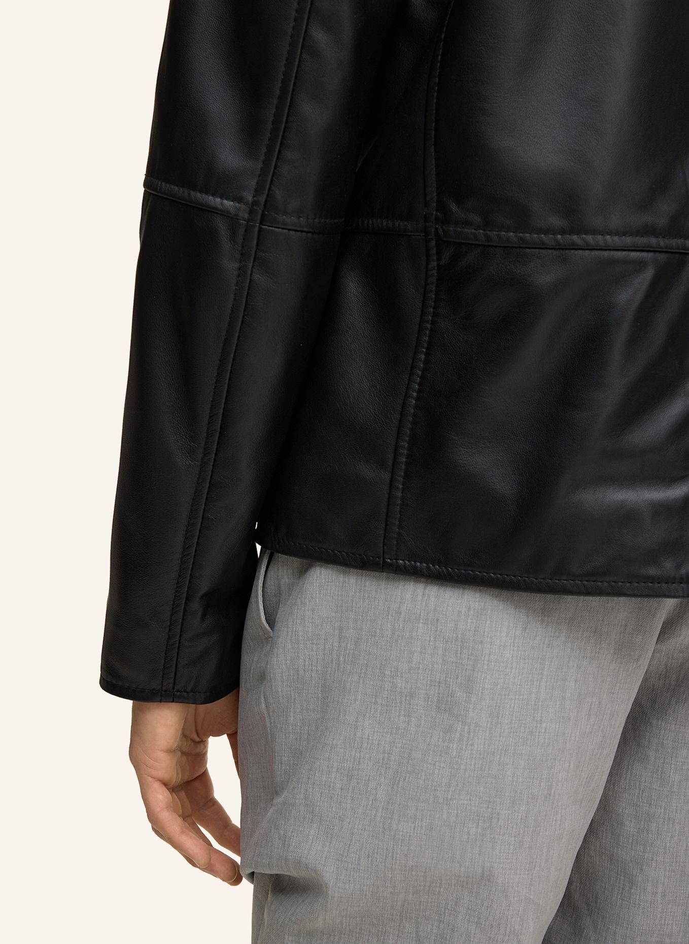STRELLSON Lederjacke: SCHWARZ