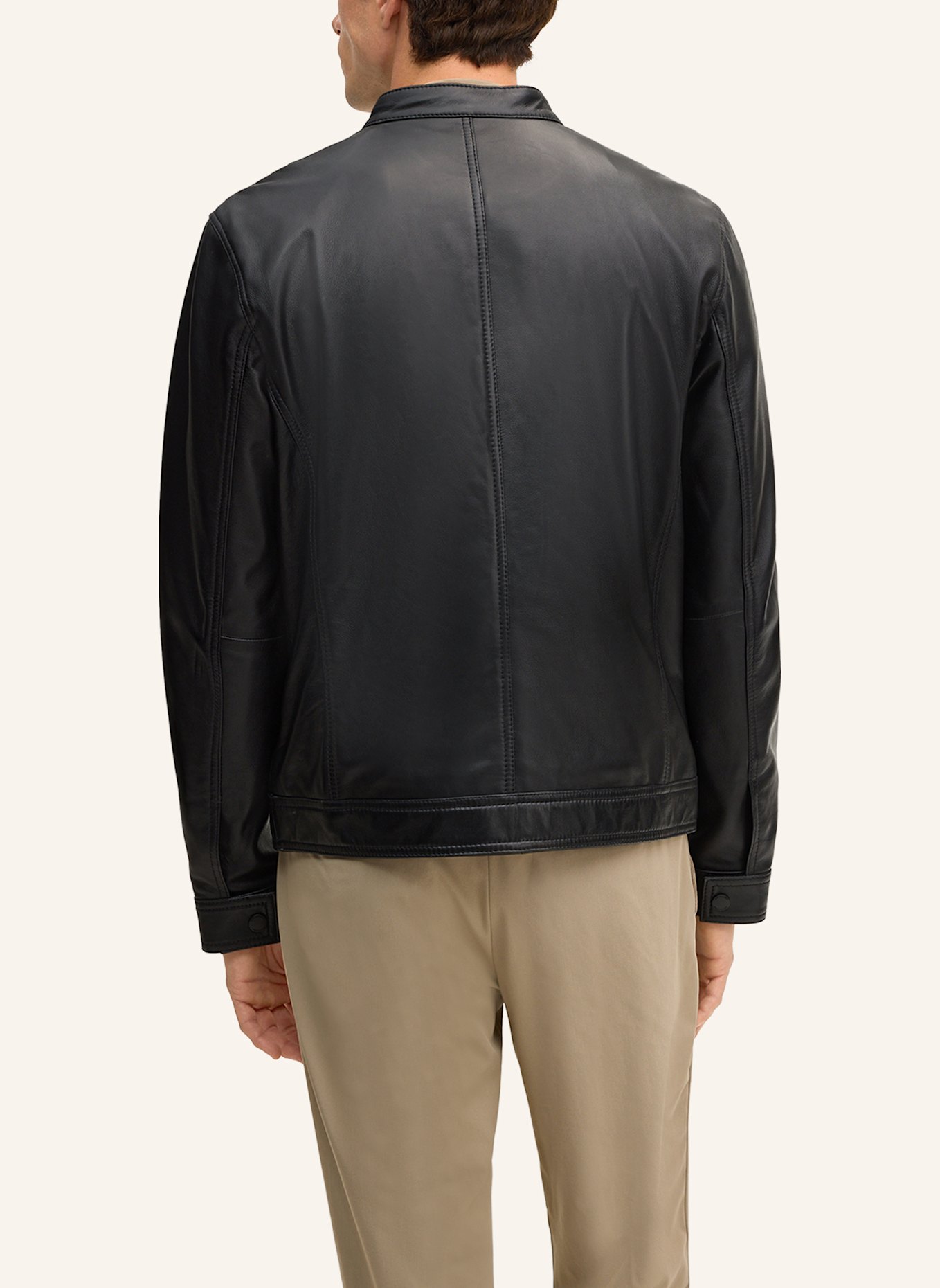 STRELLSON Lederjacke: SCHWARZ