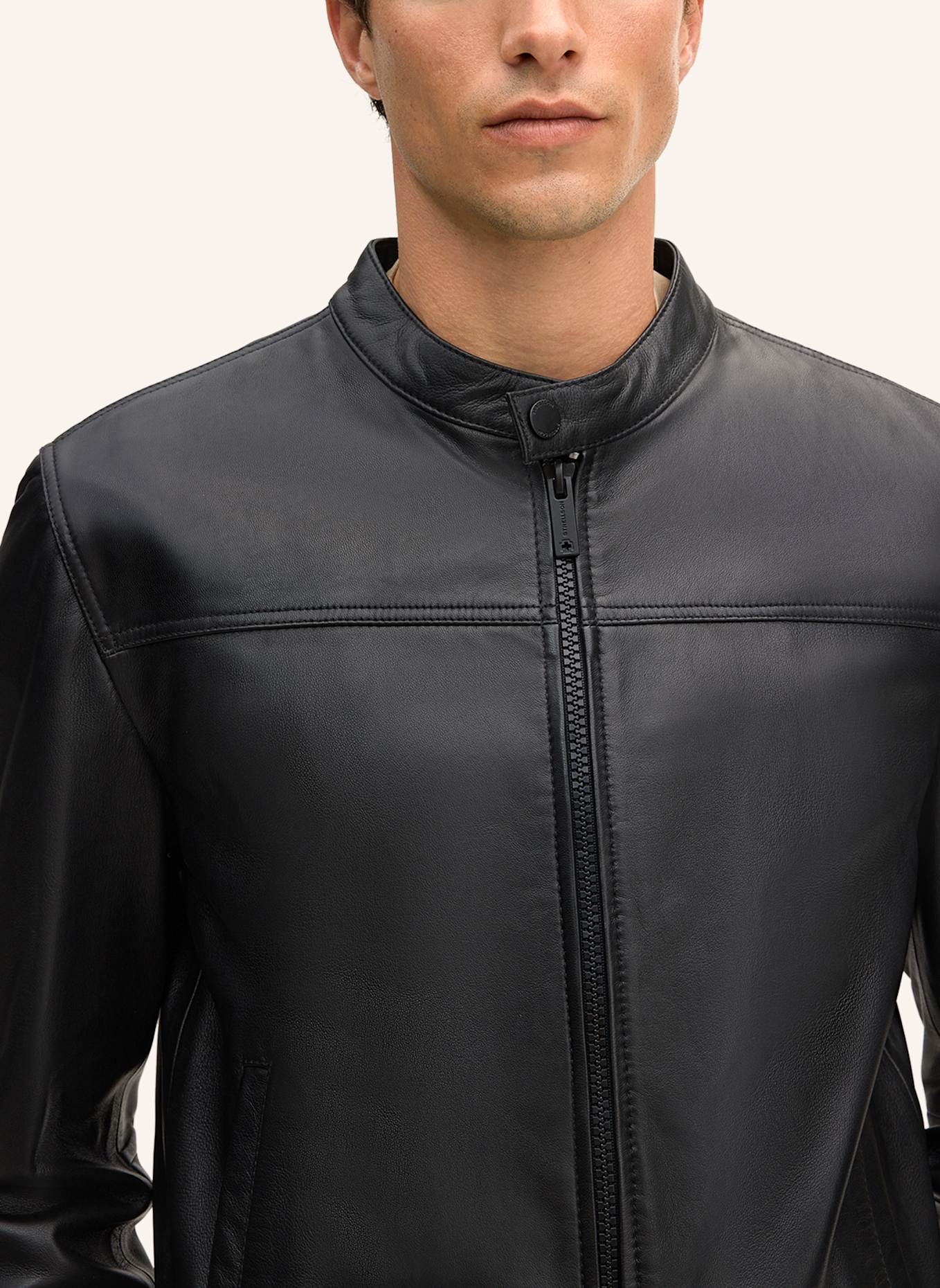 STRELLSON Lederjacke: SCHWARZ