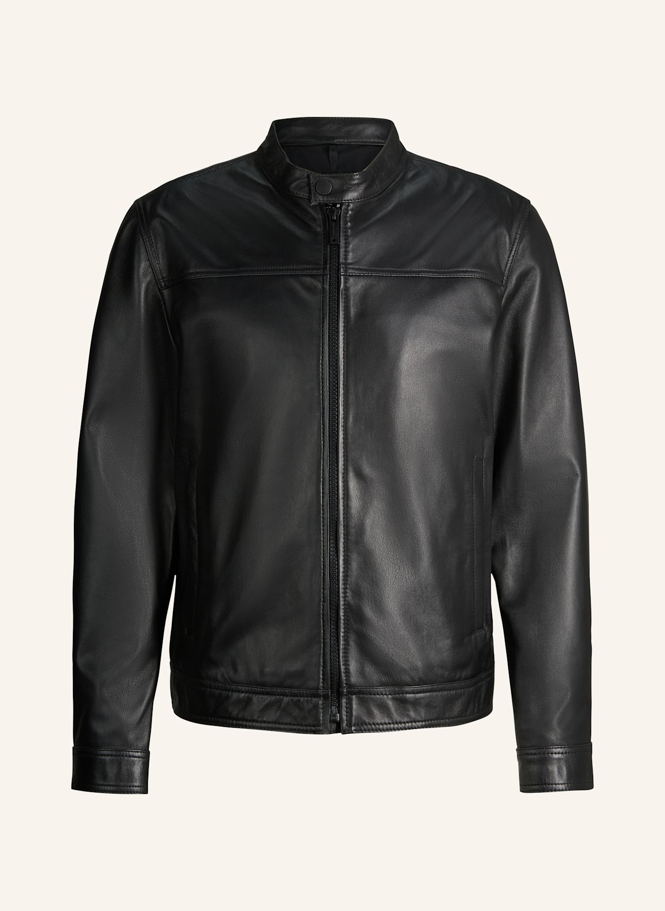 STRELLSON Lederjacke: SCHWARZ