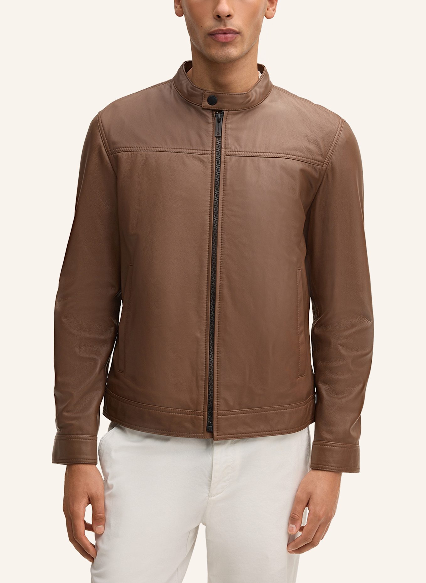 STRELLSON Lederjacke: BRAUN
