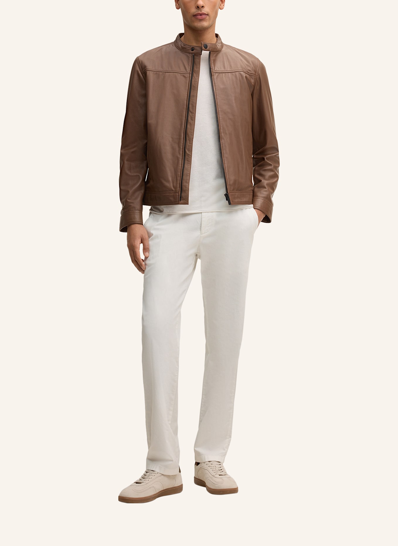 STRELLSON Lederjacke: BRAUN