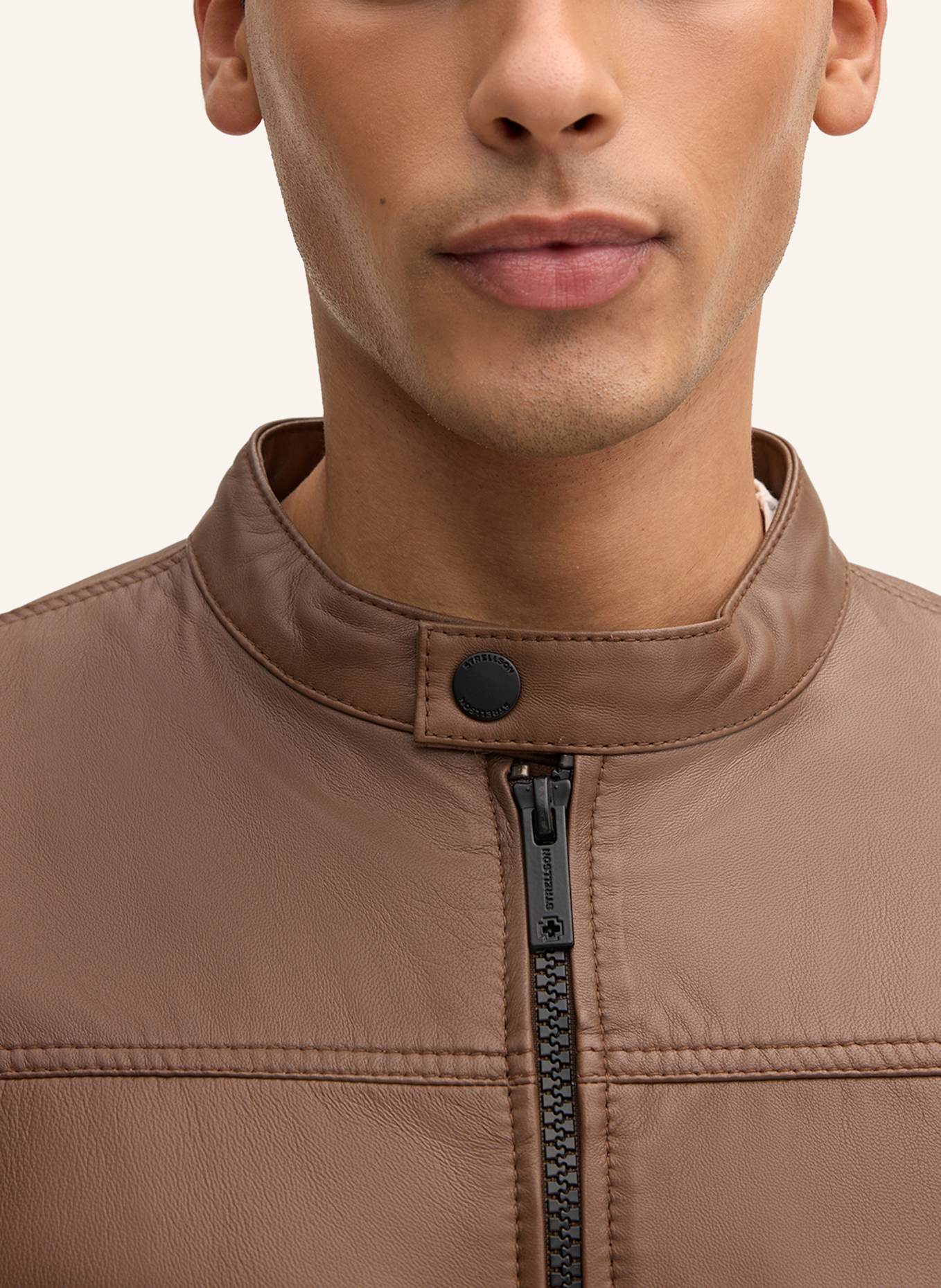 STRELLSON Lederjacke: BRAUN