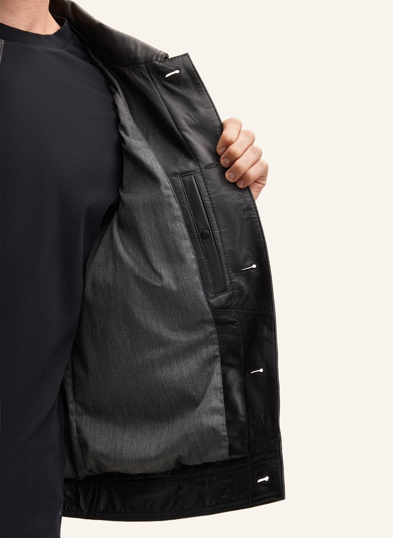 STRELLSON Lederjacke: SCHWARZ