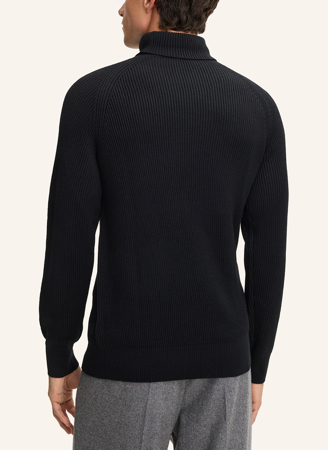 STRELLSON Rollkragenpullover: SCHWARZ