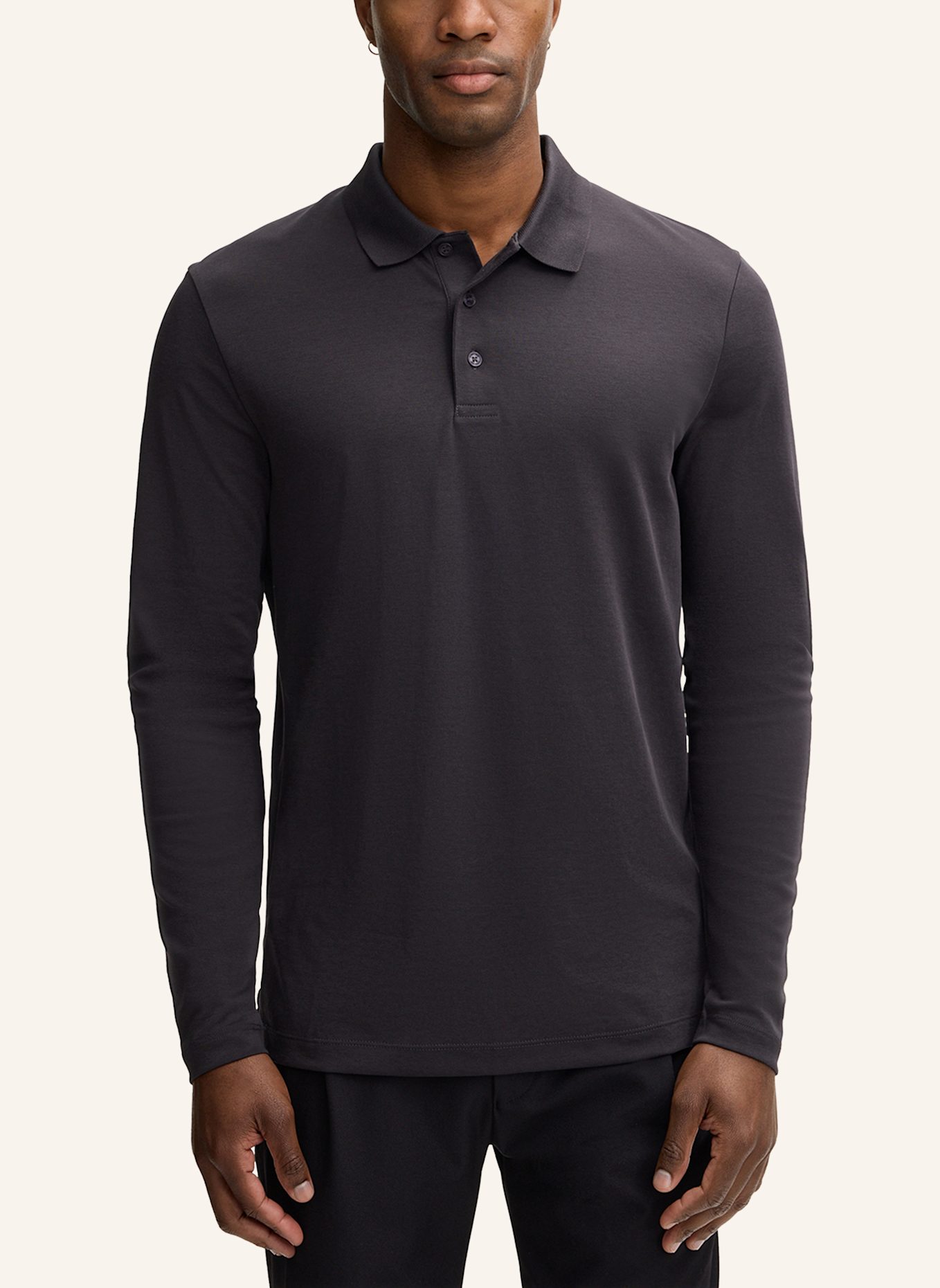 STRELLSON Longsleeve: SCHWARZ