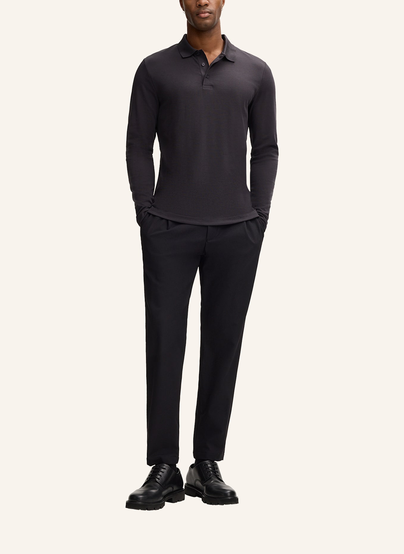 STRELLSON Longsleeve: SCHWARZ