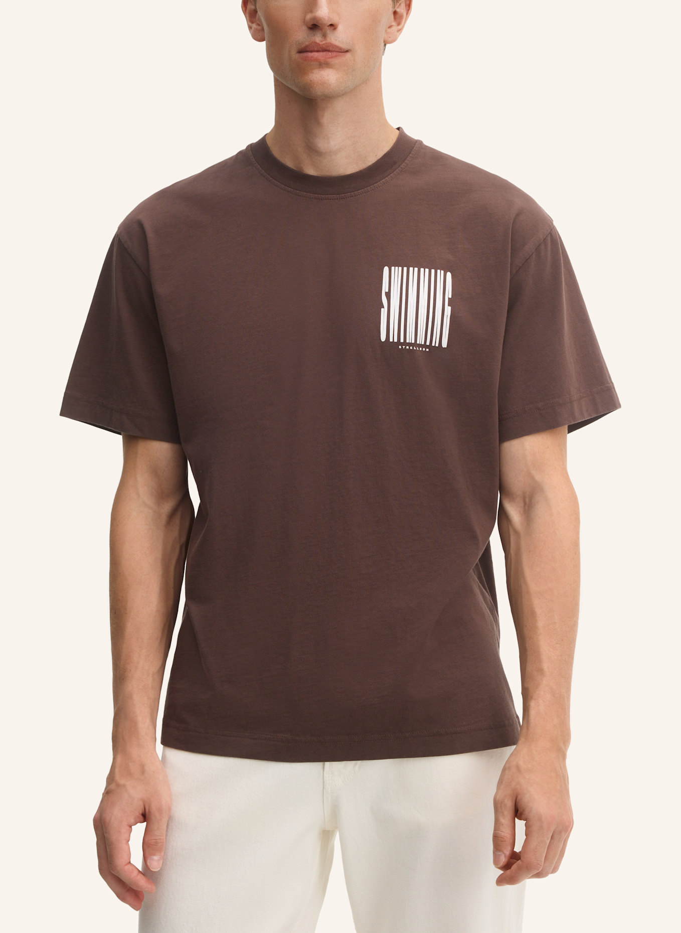 STRELLSON T-Shirt: BRAUN