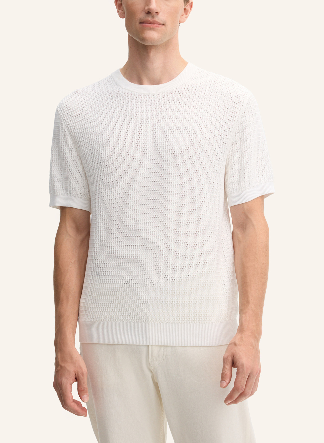 STRELLSON Strickshirt VADIM: WEISS