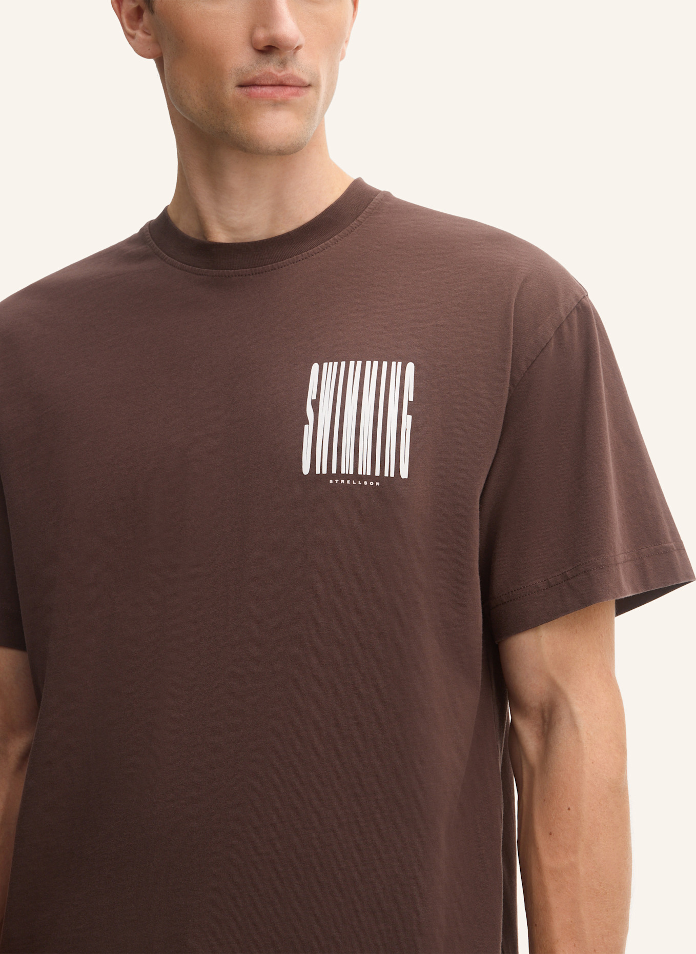 STRELLSON T-Shirt: BRAUN