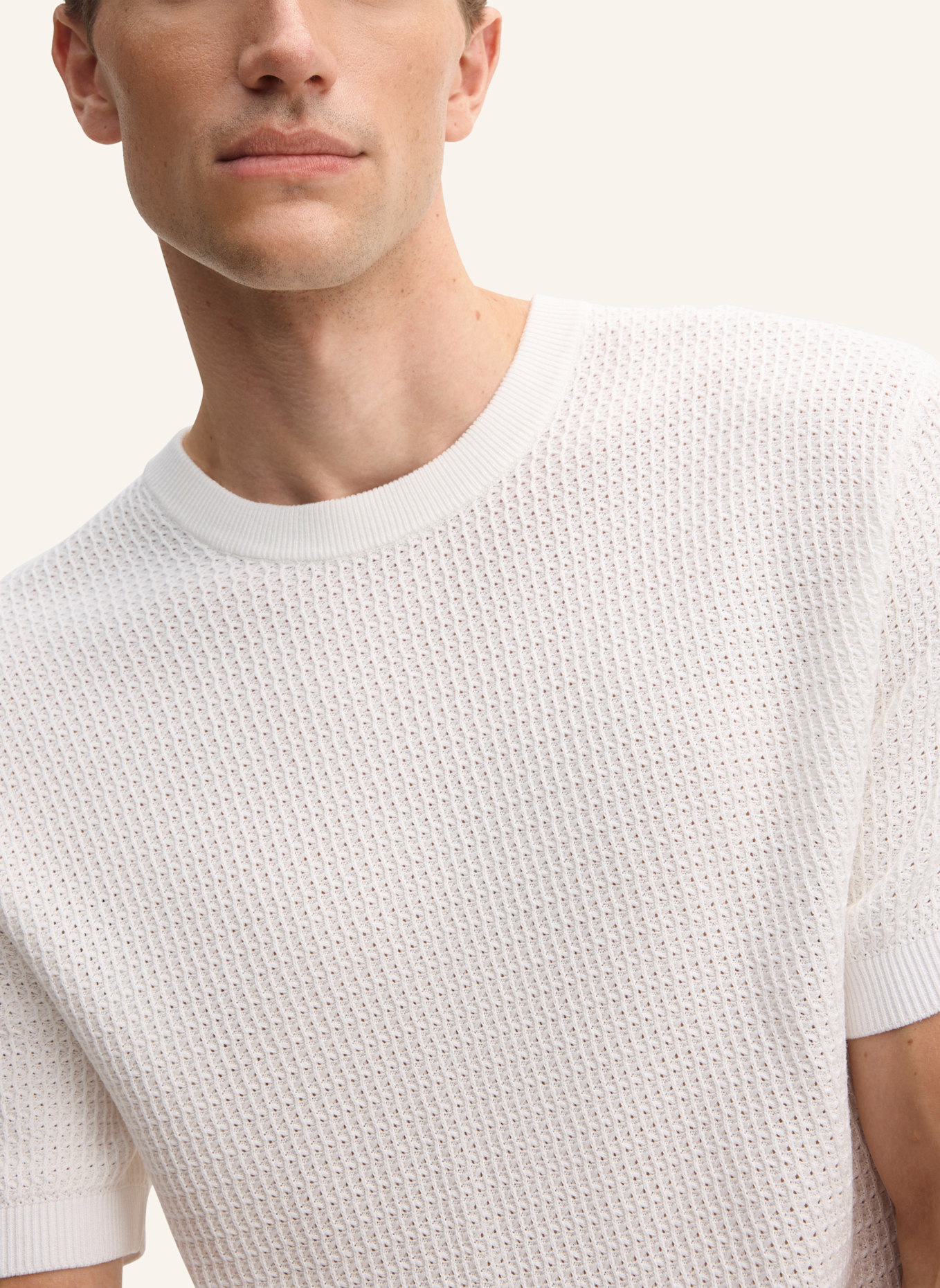 STRELLSON Strickshirt VADIM: WEISS
