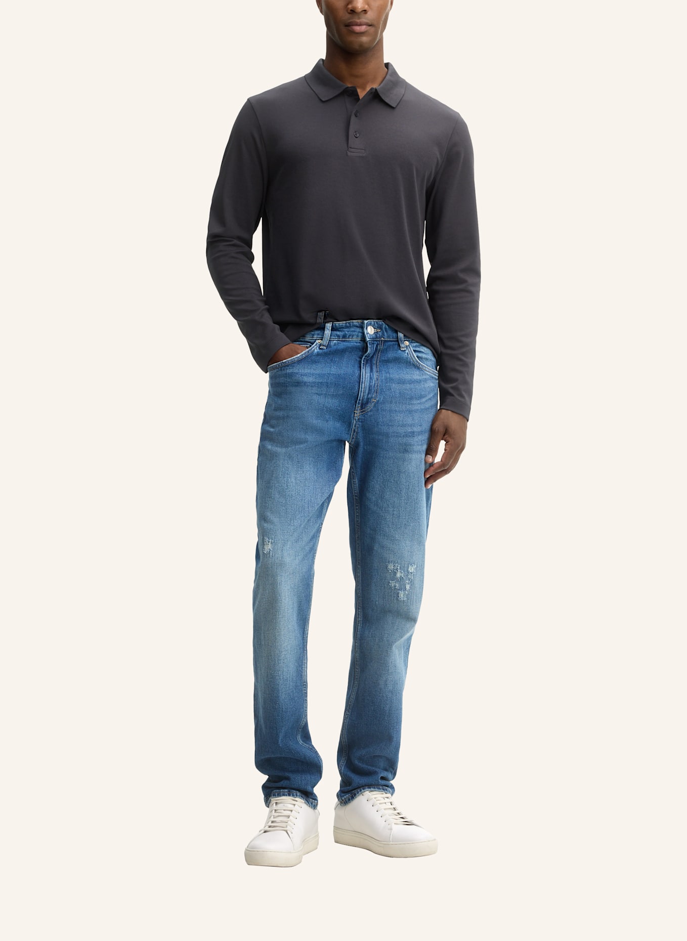 STRELLSON Longsleeve: SCHWARZ