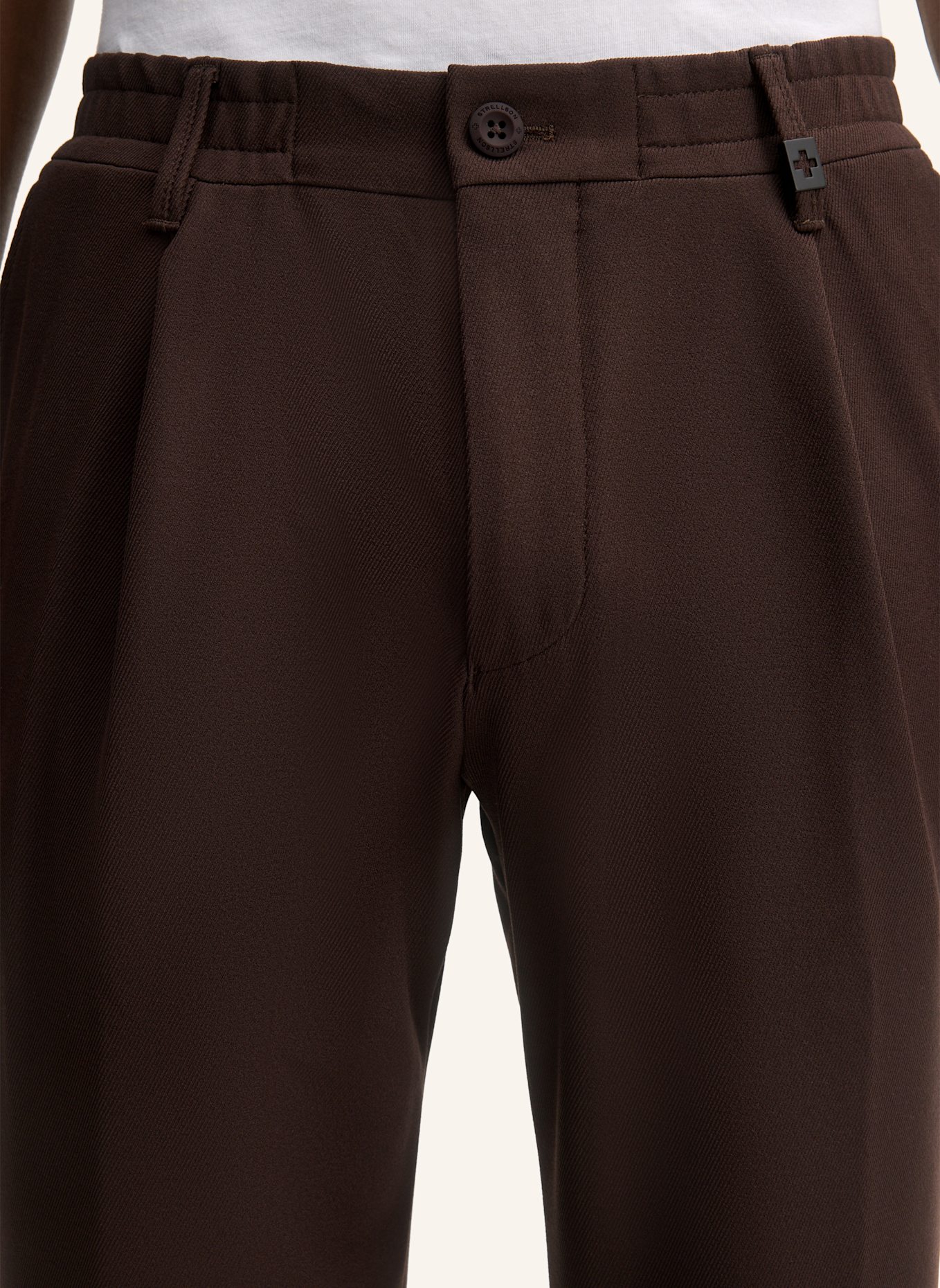 STRELLSON Hose LUI Relaxed Fit: BRAUN