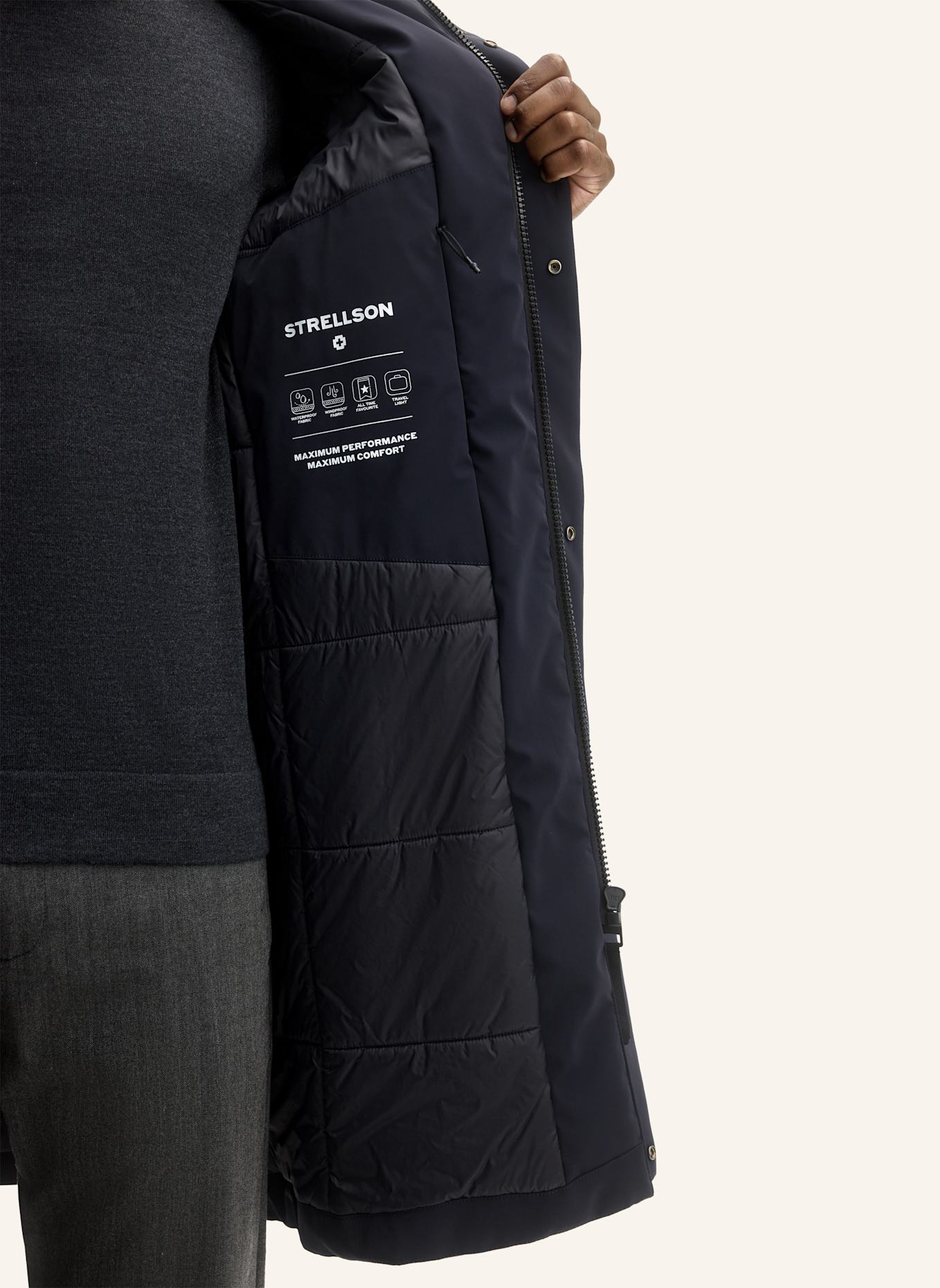 STRELLSON Parka: DUNKELBLAU