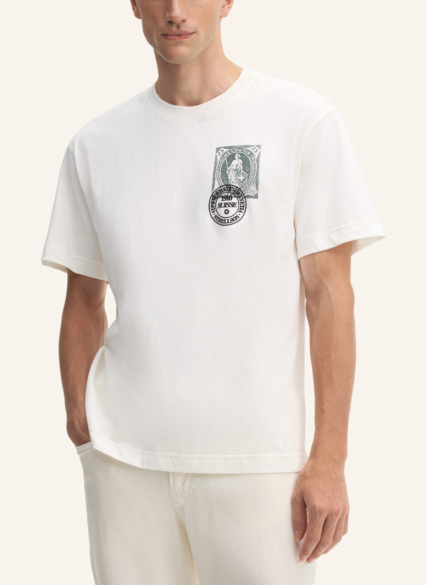 STRELLSON T-Shirt: WEISS