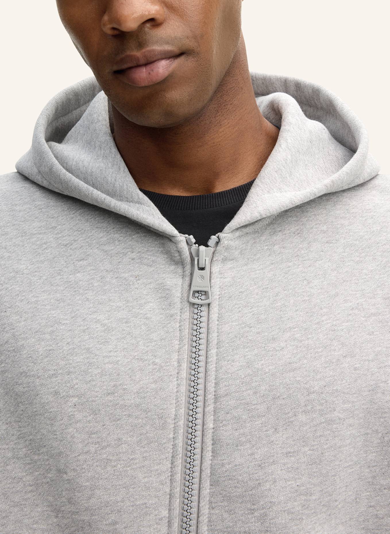 STRELLSON Hoodie-Jacke: HELLGRAU