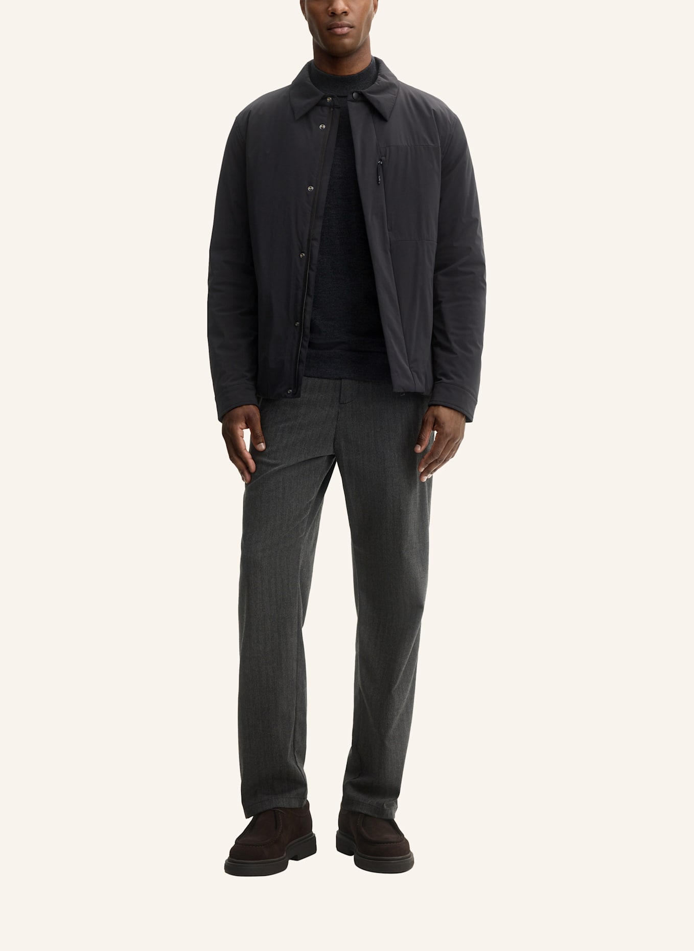 STRELLSON Shirtjacket: SCHWARZ