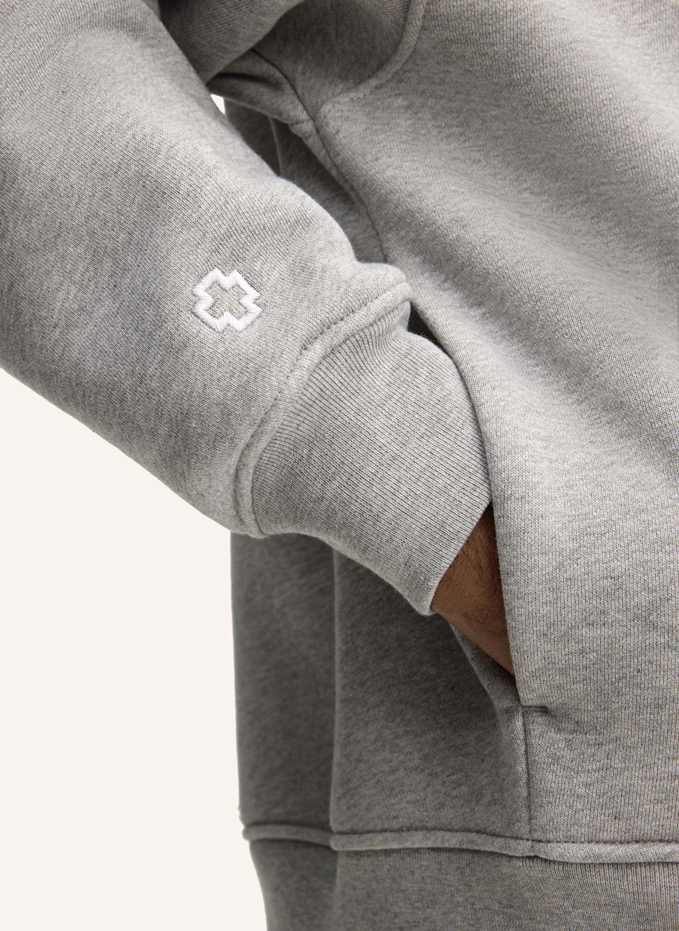 STRELLSON Hoodie-Jacke: HELLGRAU