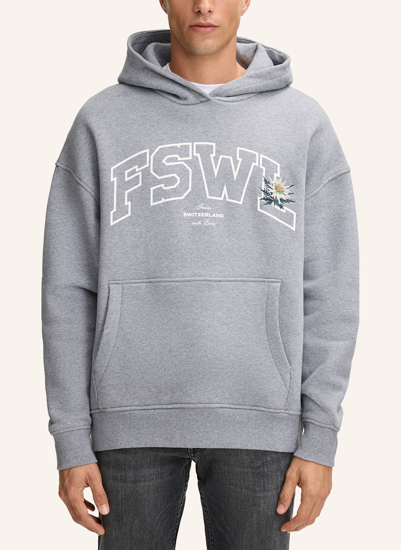 STRELLSON Hoodie: HELLGRAU