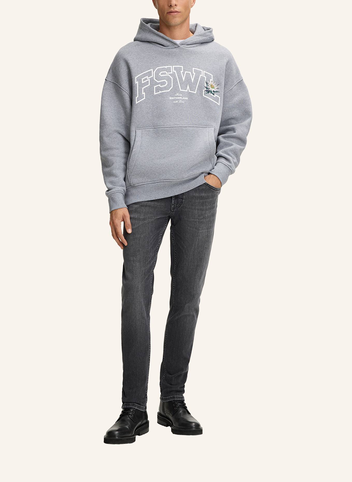 STRELLSON Hoodie: HELLGRAU