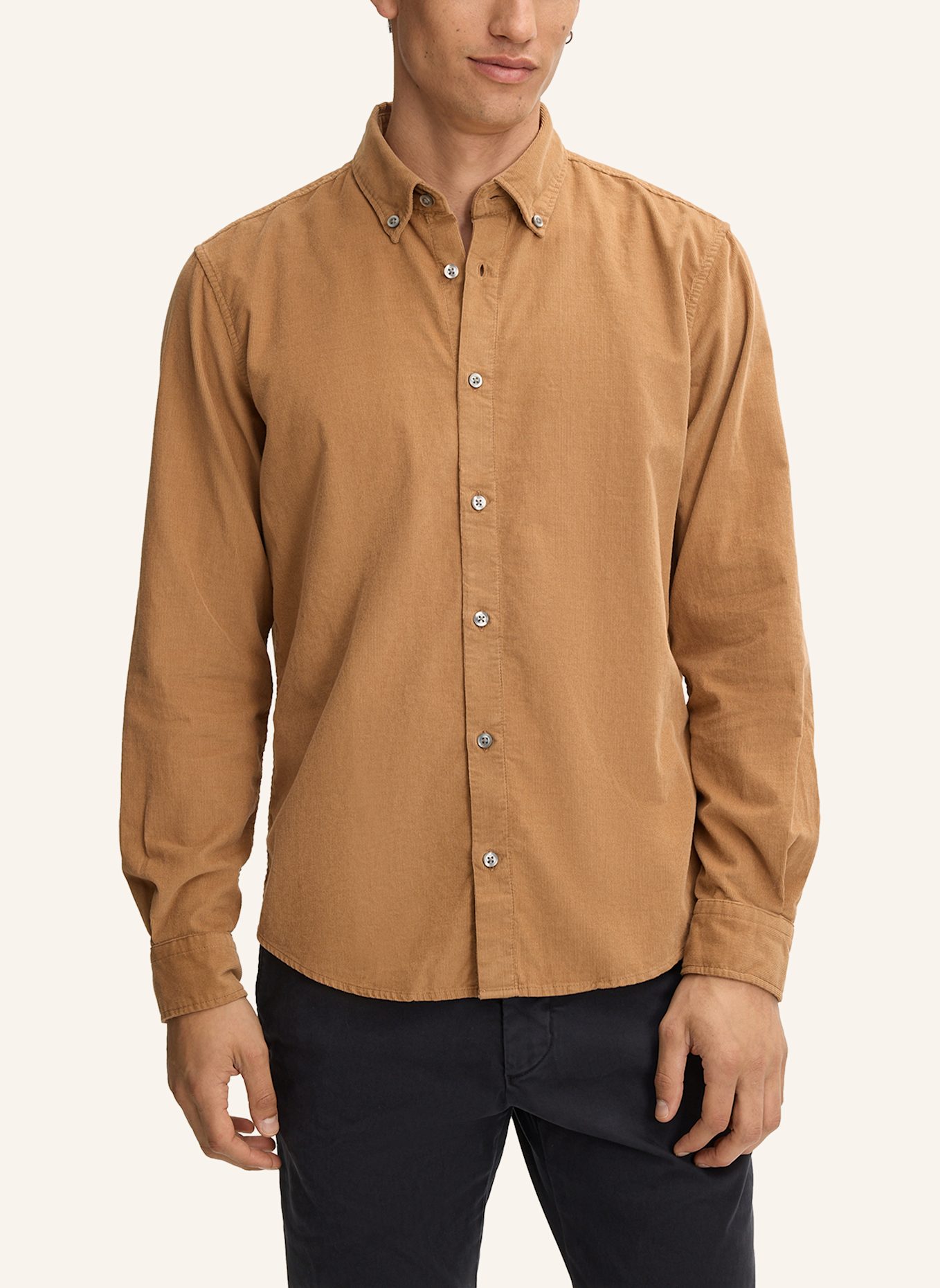 STRELLSON Cordhemd COREY Regular Fit: BEIGE