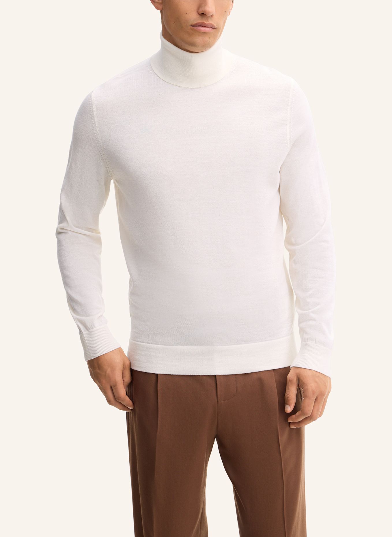 STRELLSON Rollkragenpullover MAREK: WEISS