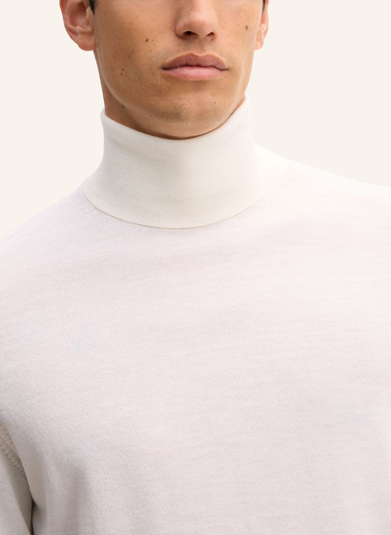 STRELLSON Rollkragenpullover MAREK: WEISS