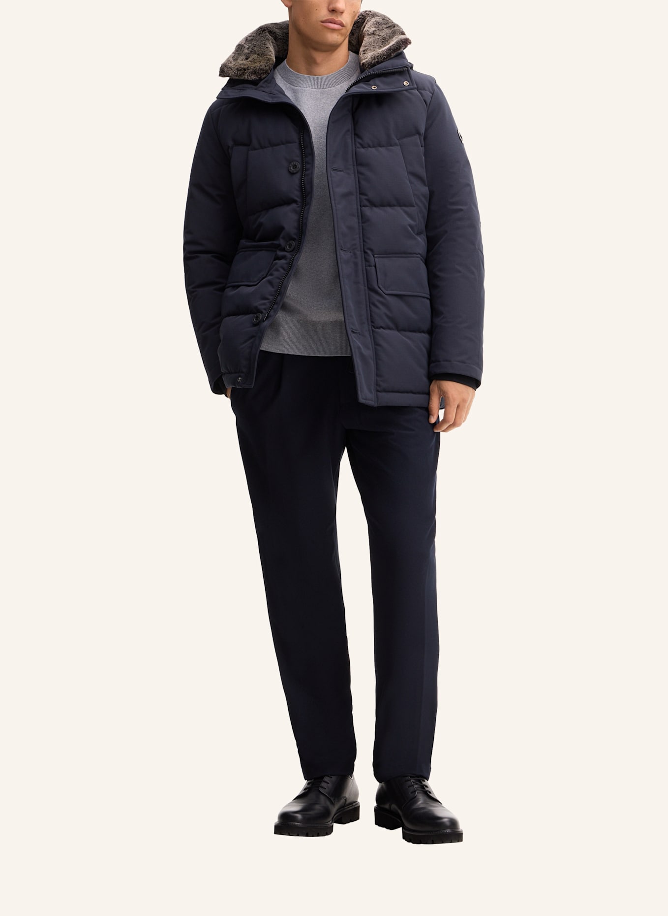 STRELLSON Steppjacke: DUNKELBLAU