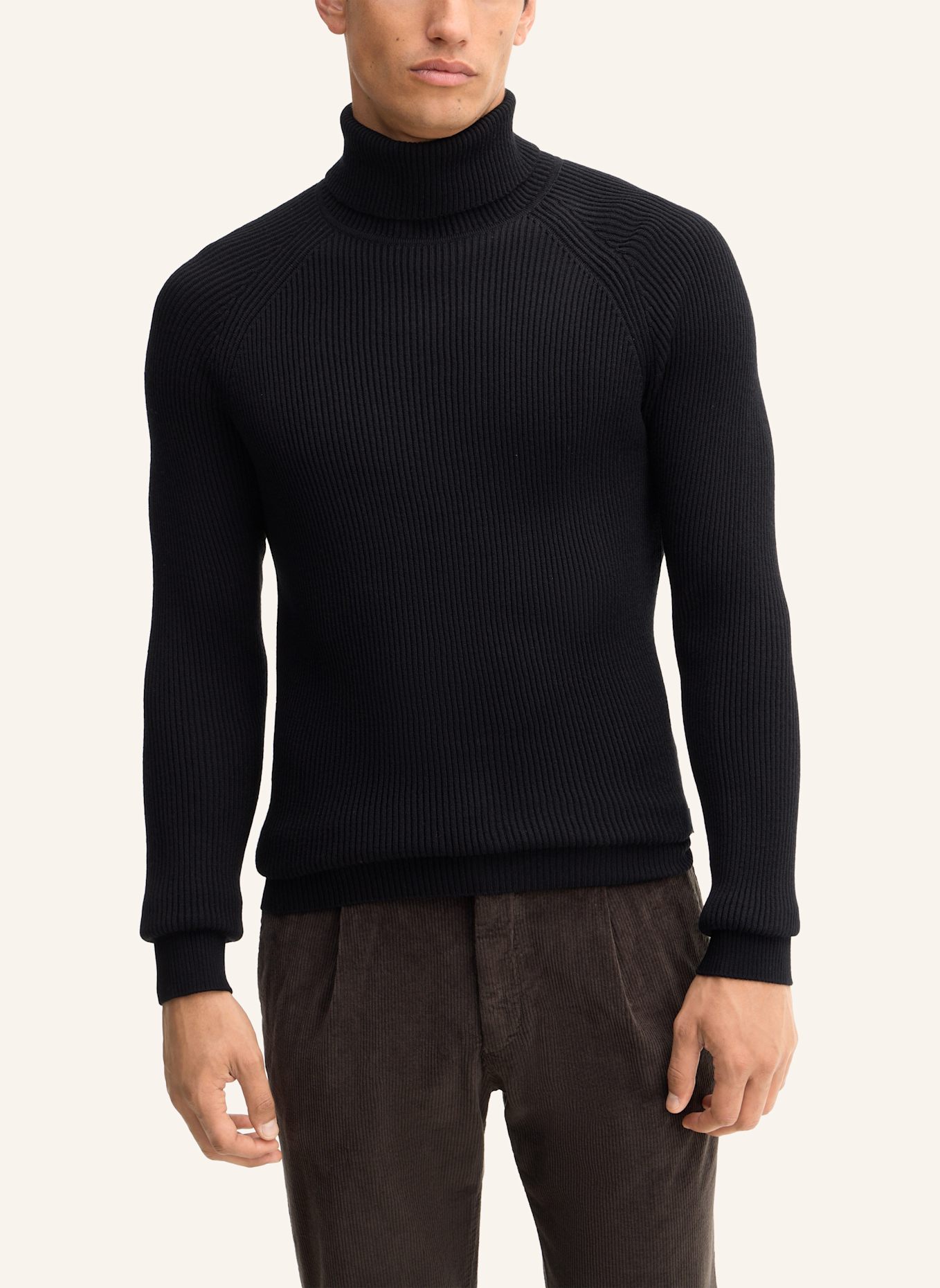 STRELLSON Rollkragenpullover: SCHWARZ