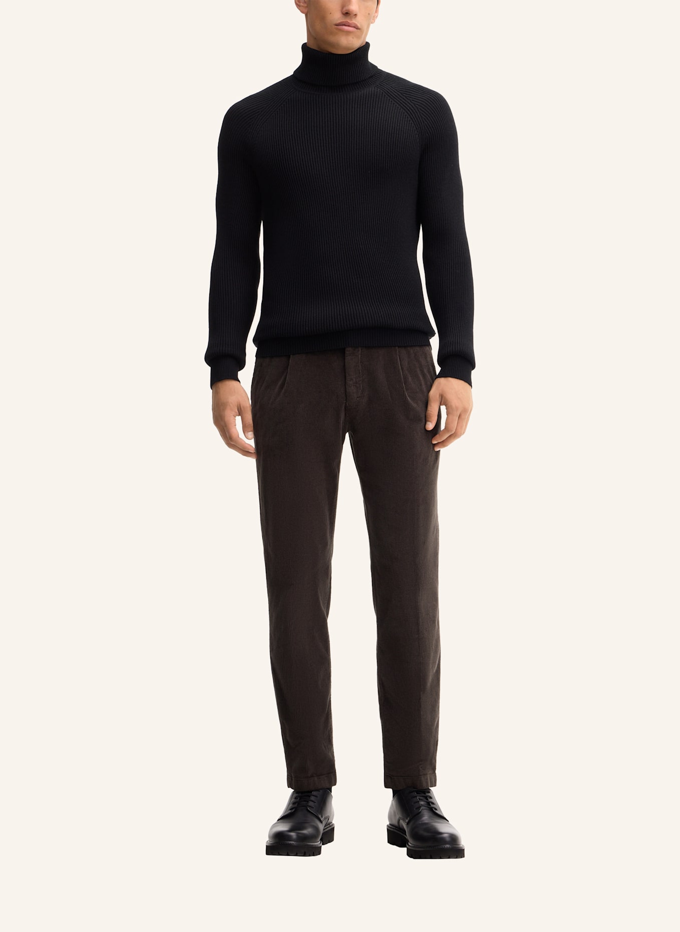 STRELLSON Rollkragenpullover: SCHWARZ