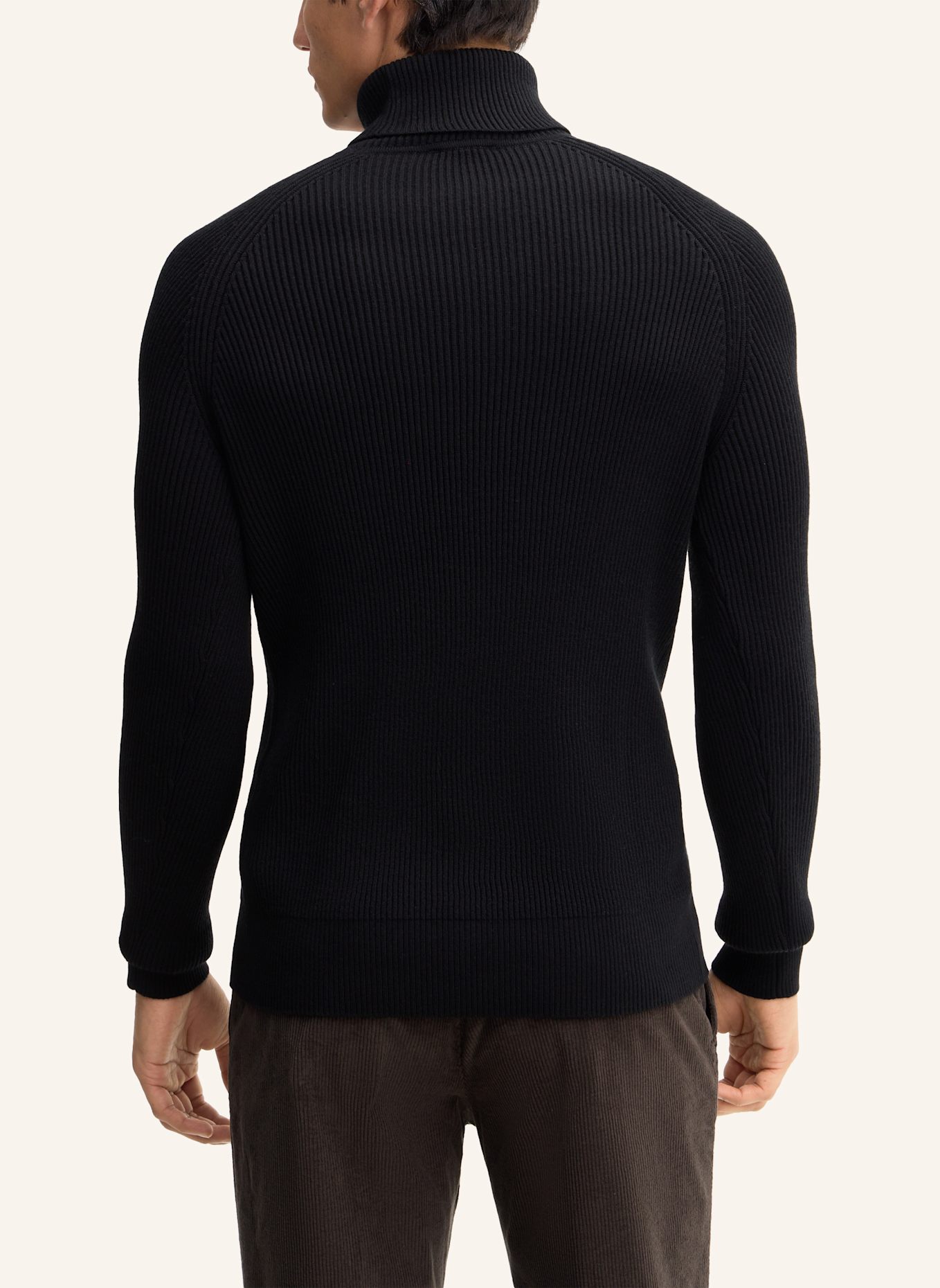 STRELLSON Rollkragenpullover: SCHWARZ