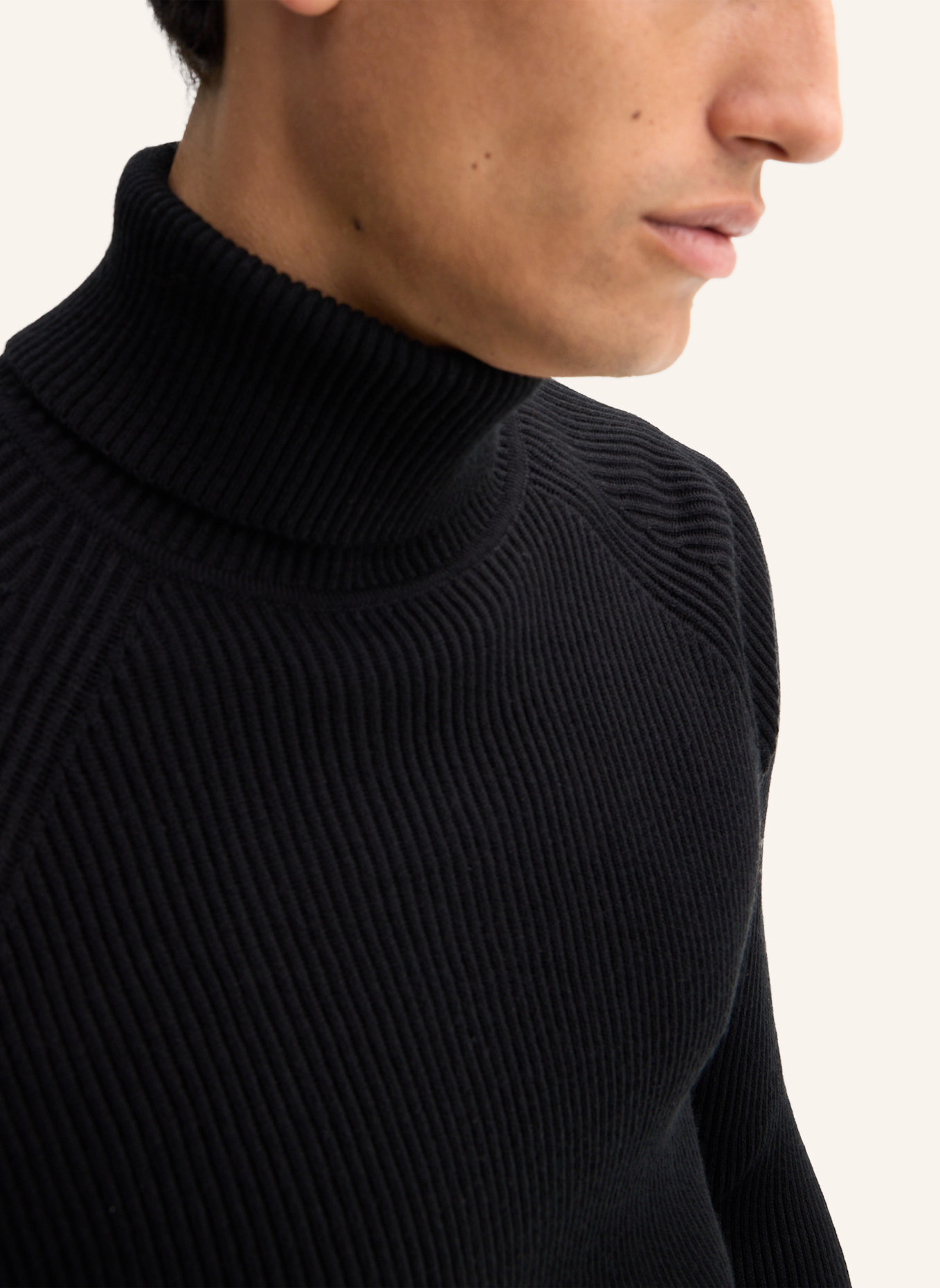STRELLSON Rollkragenpullover: SCHWARZ