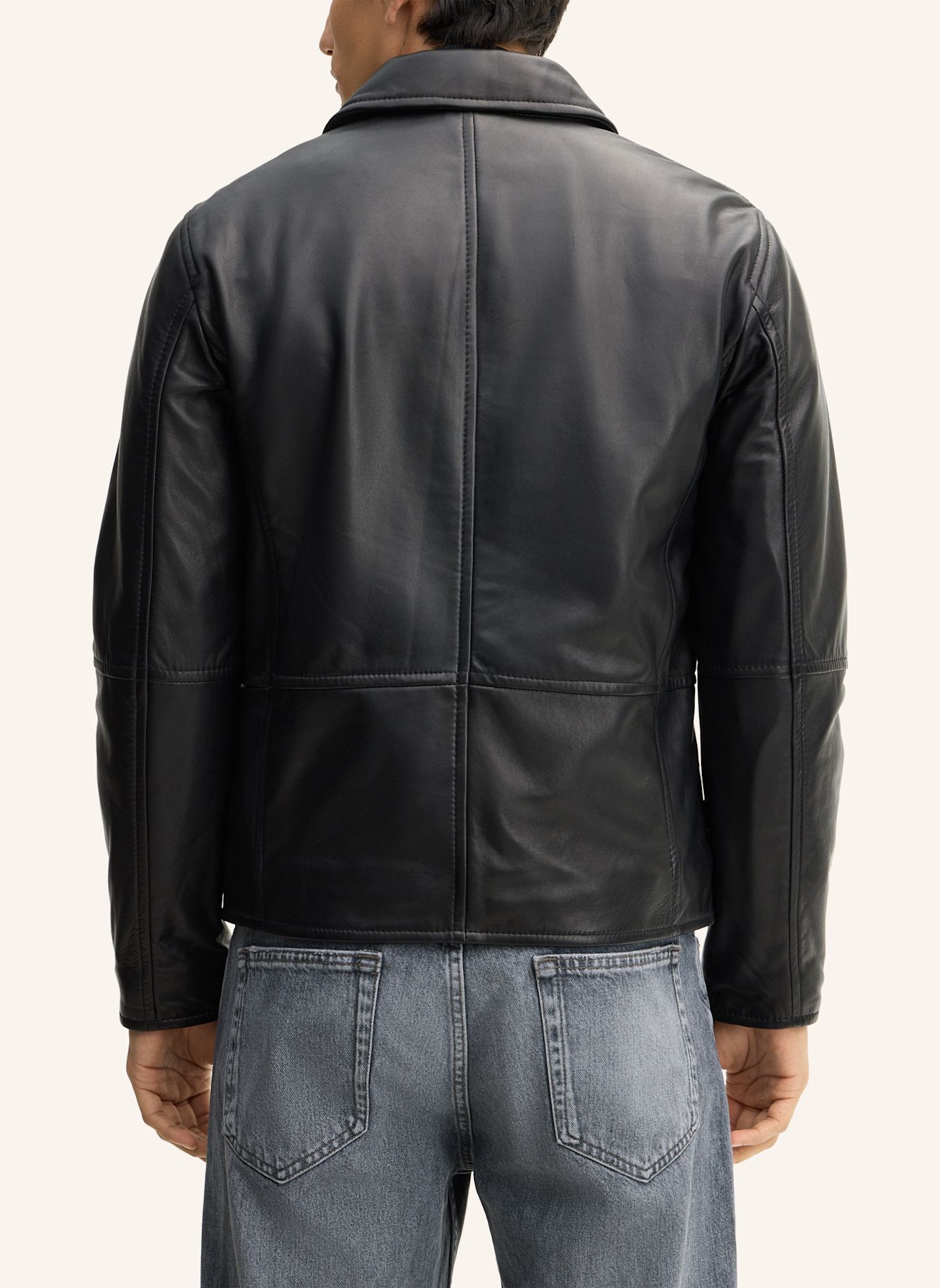 STRELLSON Lederjacke: SCHWARZ