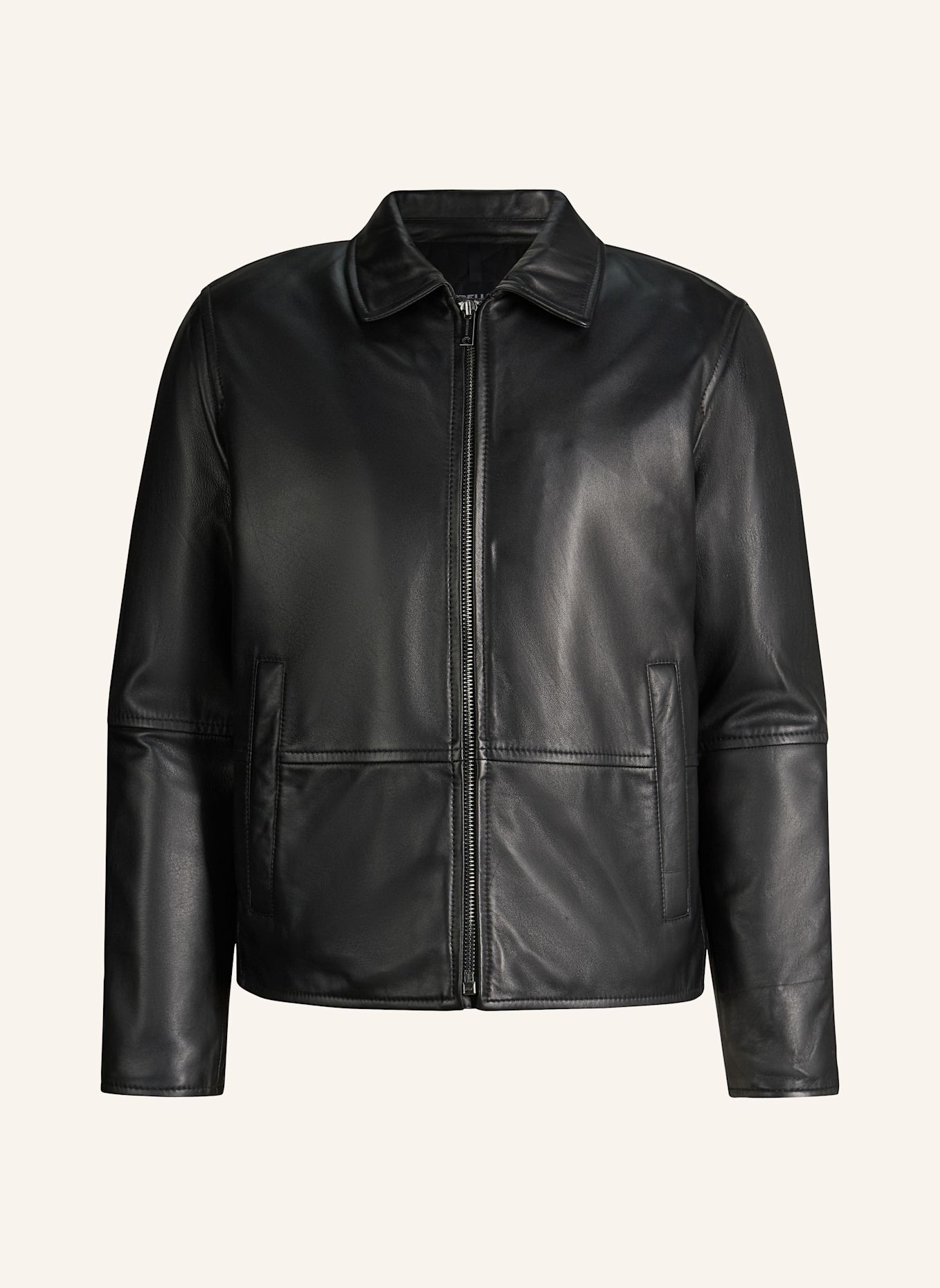 STRELLSON Lederjacke: SCHWARZ