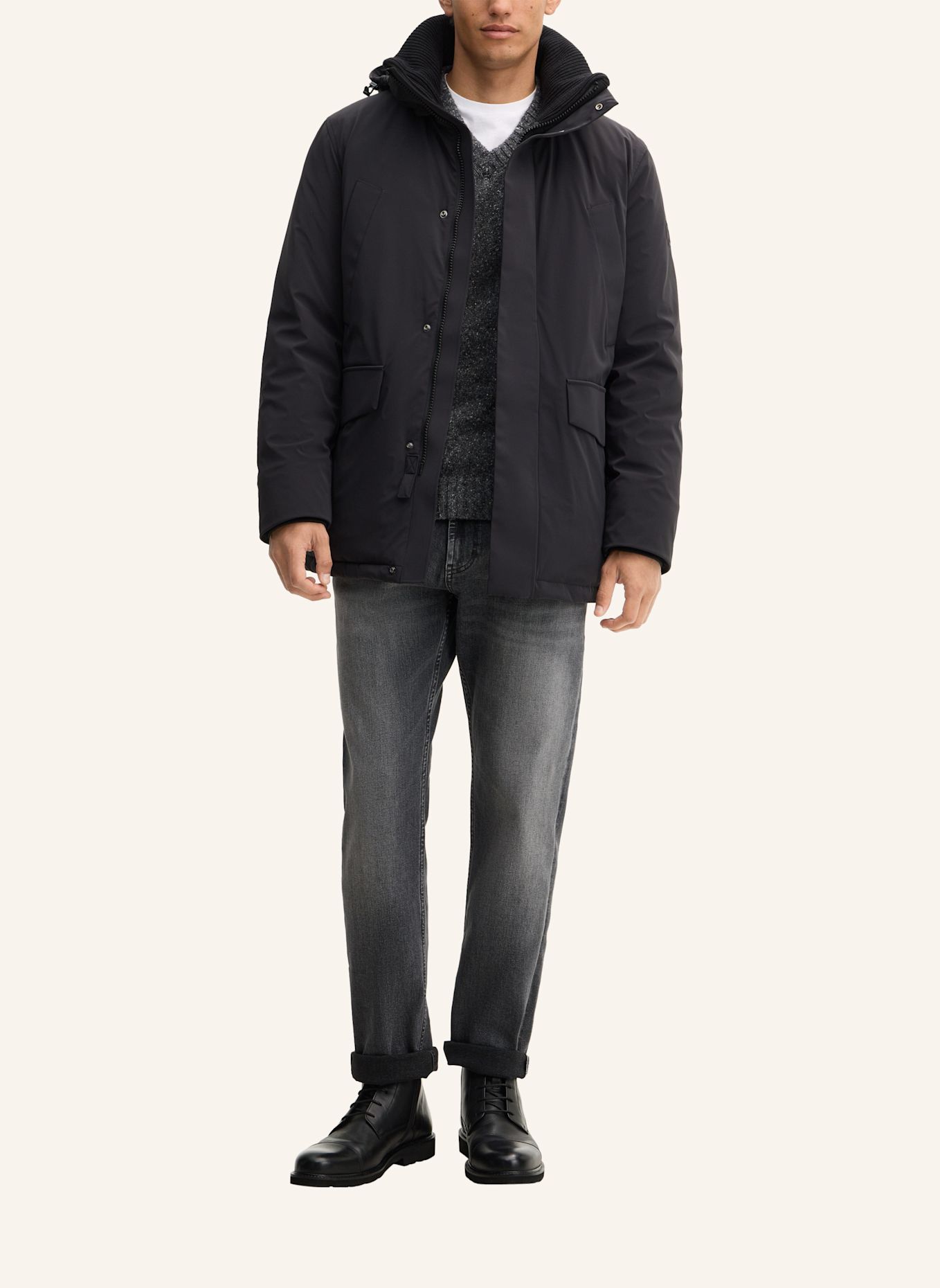 STRELLSON Parka: SCHWARZ
