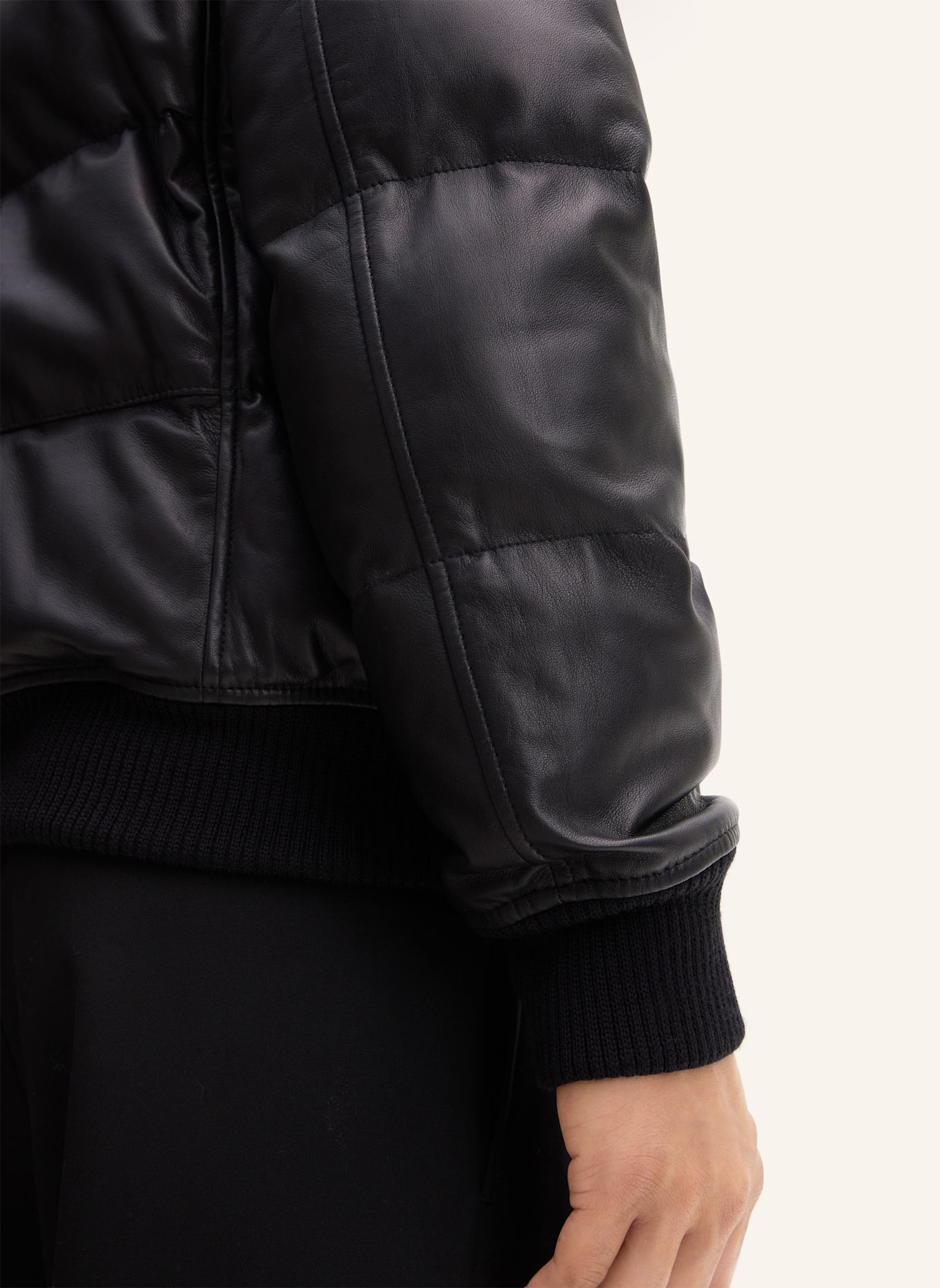 STRELLSON Lederjacke: SCHWARZ