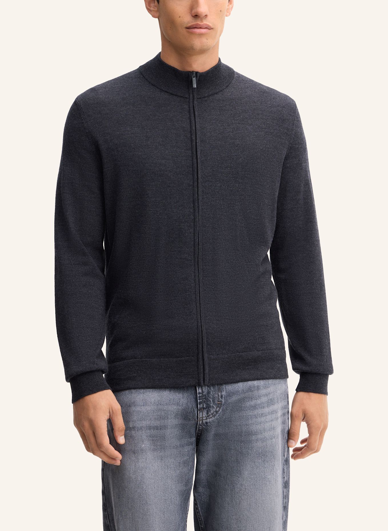 STRELLSON Strickjacke: GRAU