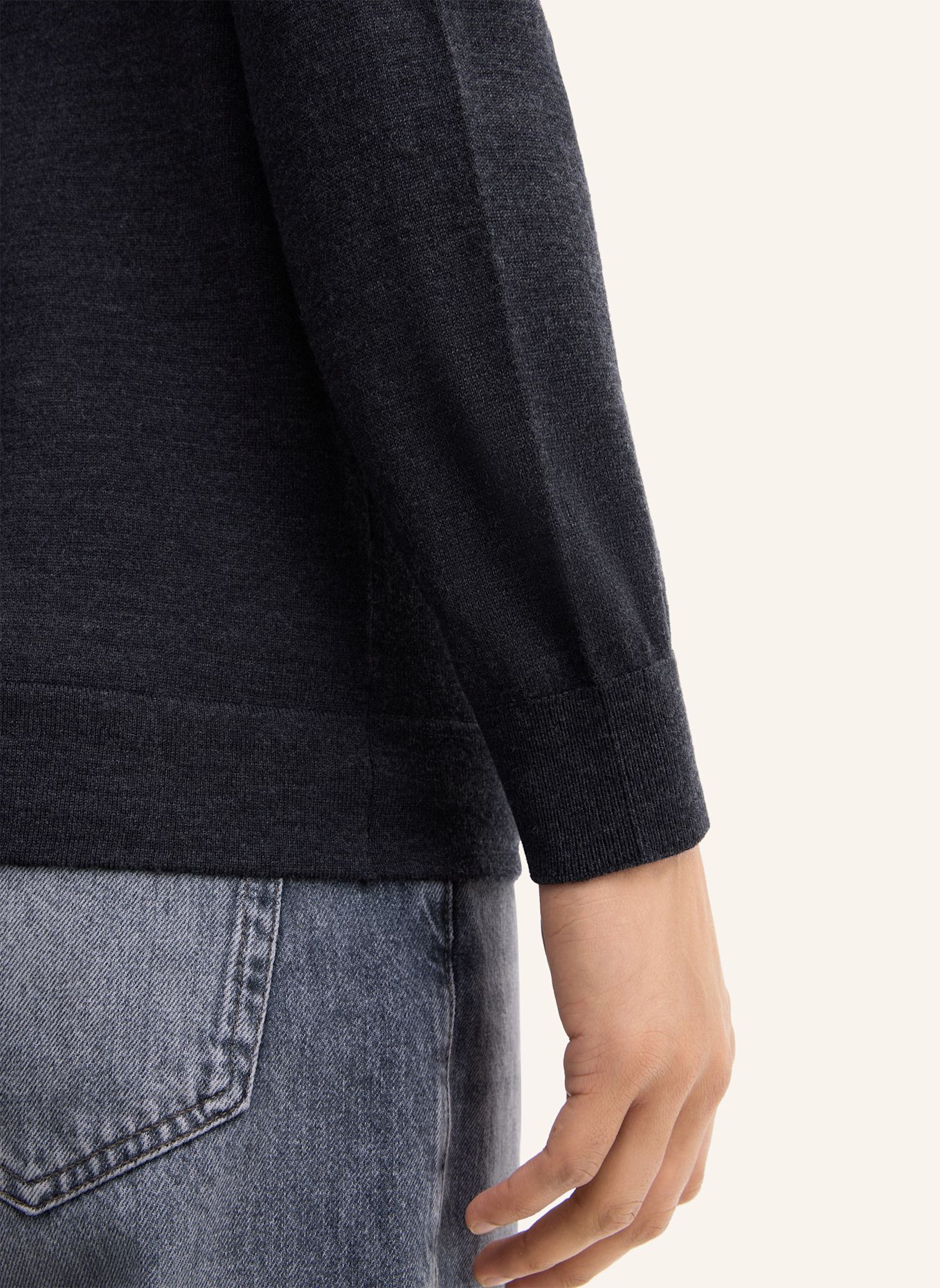 STRELLSON Strickjacke: GRAU