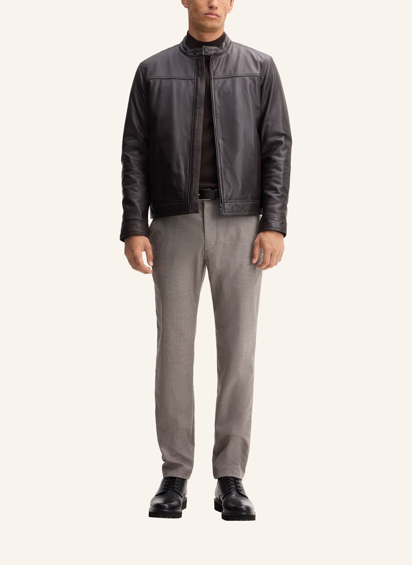 STRELLSON Lederjacke: BRAUN