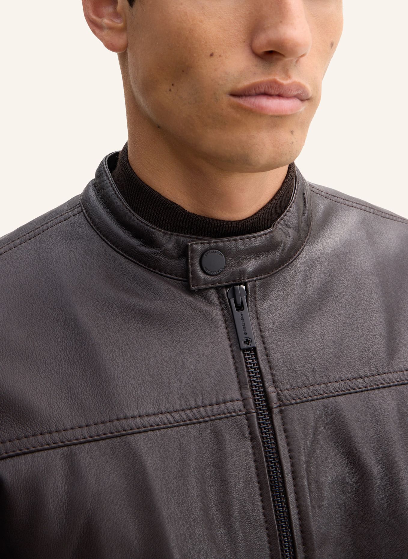 STRELLSON Lederjacke: BRAUN