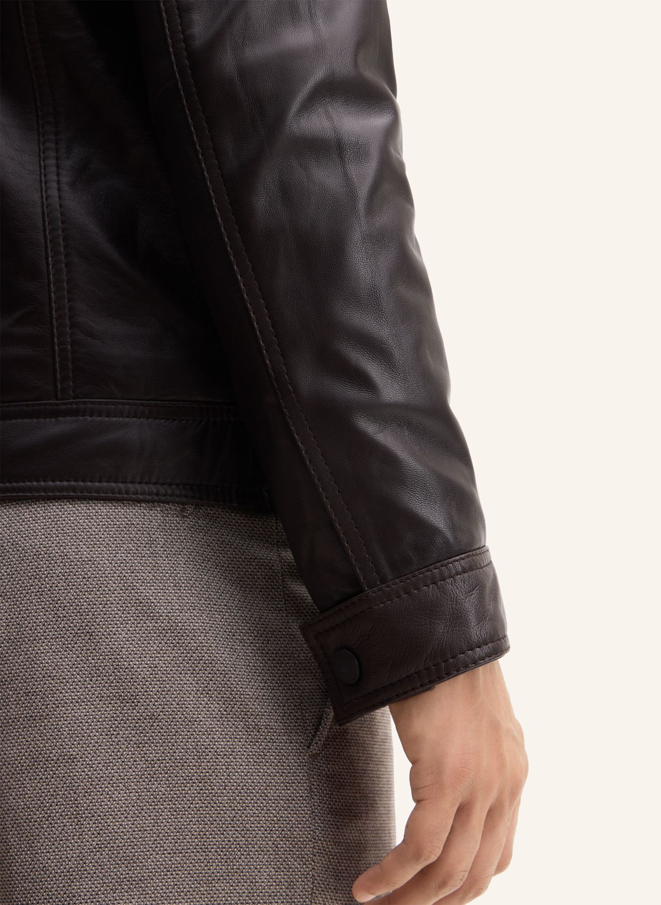 STRELLSON Lederjacke: BRAUN