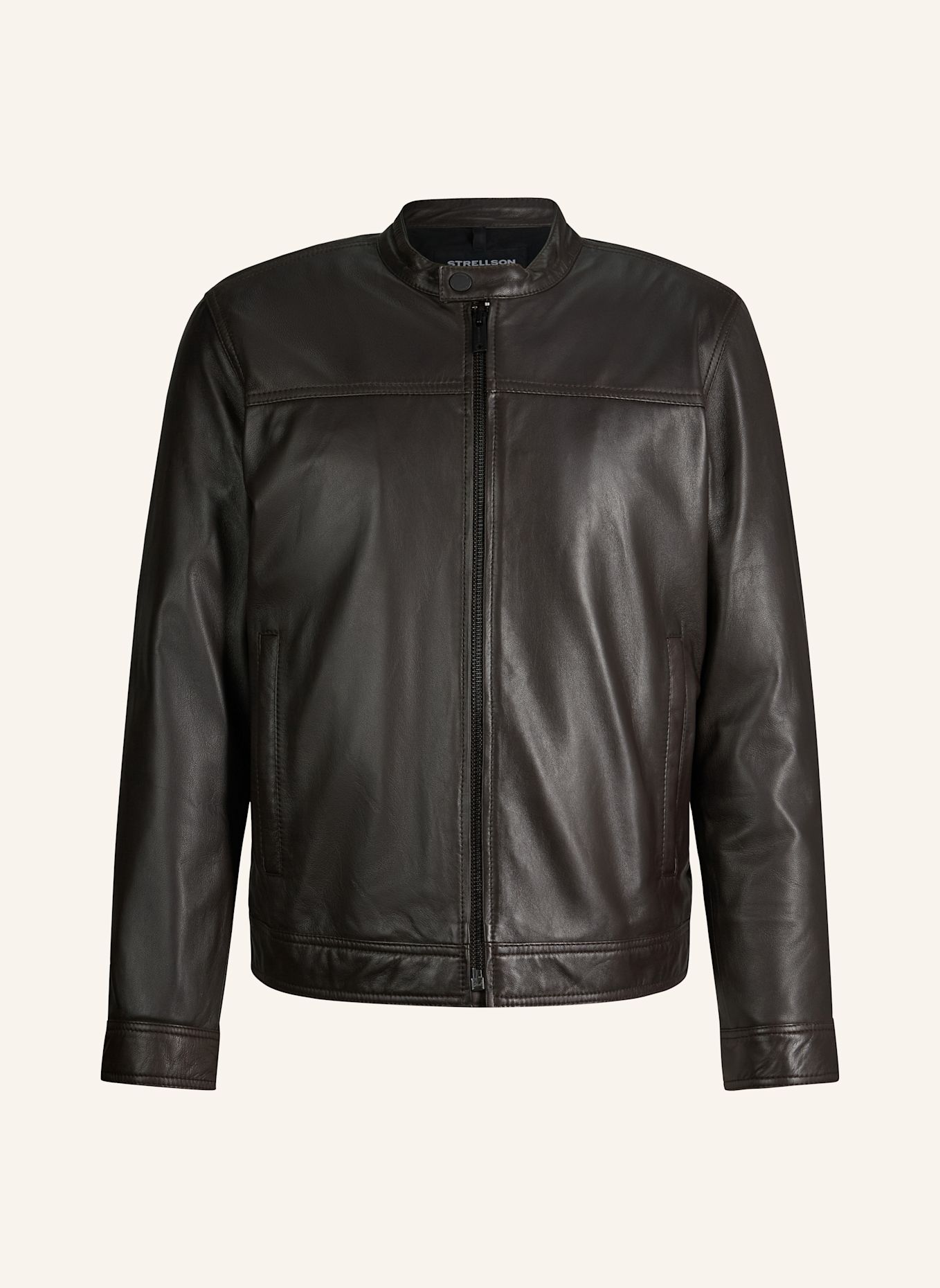 STRELLSON Lederjacke: BRAUN