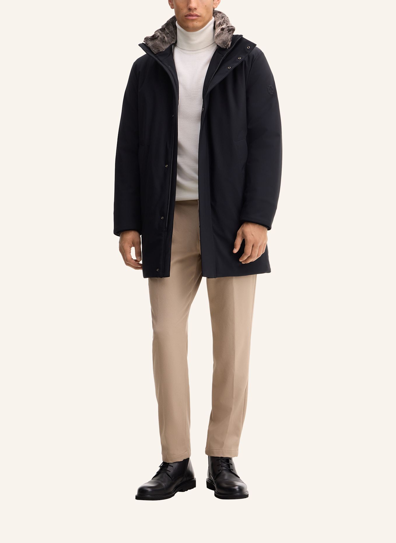 STRELLSON Parka FLEX: SCHWARZ